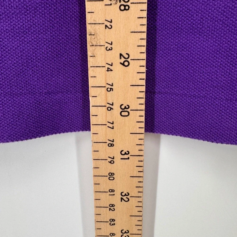 Polo Ralph Lauren Polo Shirt Mens L Purple Classic Fit Mesh Short Sleeve Cotton